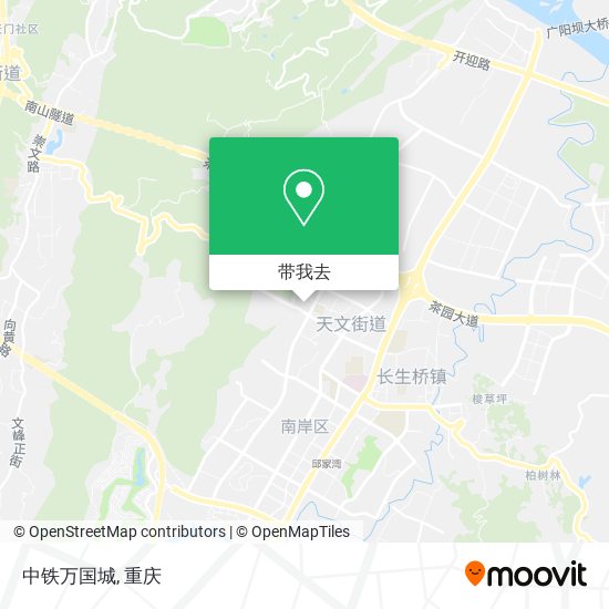 中铁万国城地图