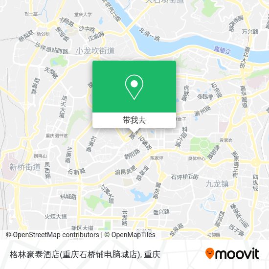 格林豪泰酒店(重庆石桥铺电脑城店)地图