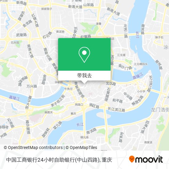 中国工商银行24小时自助银行(中山四路)地图