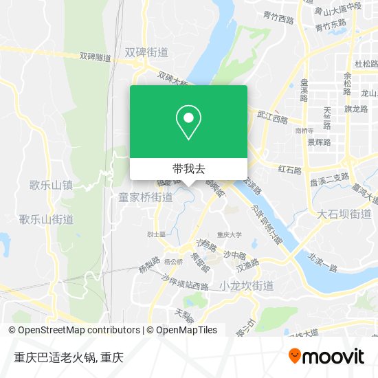 重庆巴适老火锅地图