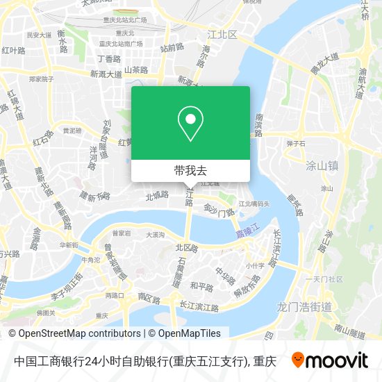 中国工商银行24小时自助银行(重庆五江支行)地图