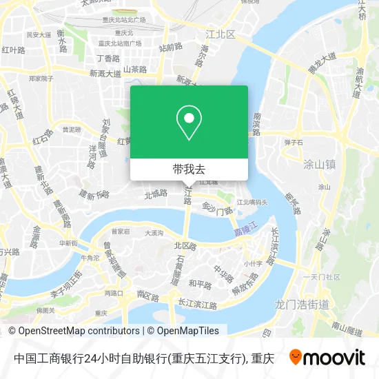 中国工商银行24小时自助银行(重庆五江支行)地图