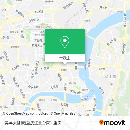 美年大健康(重庆江北分院)地图