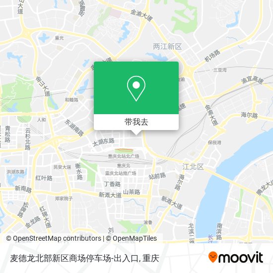 麦德龙北部新区商场停车场-出入口地图