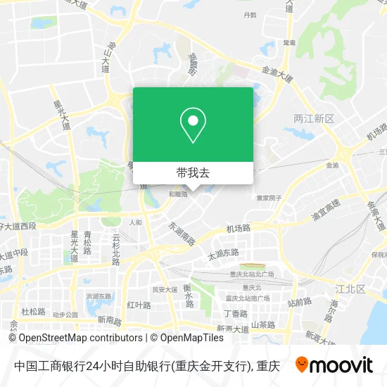 中国工商银行24小时自助银行(重庆金开支行)地图