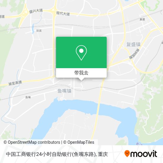 中国工商银行24小时自助银行(鱼嘴东路)地图