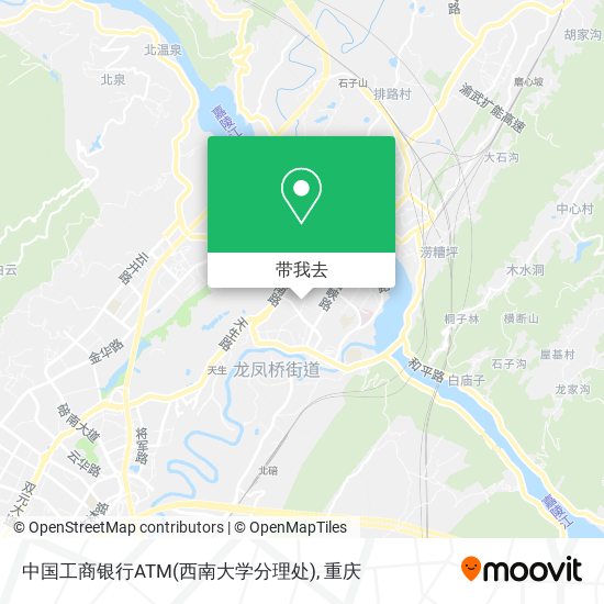 中国工商银行ATM(西南大学分理处)地图