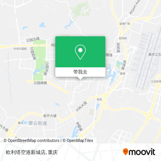 欧利塔空港新城店地图
