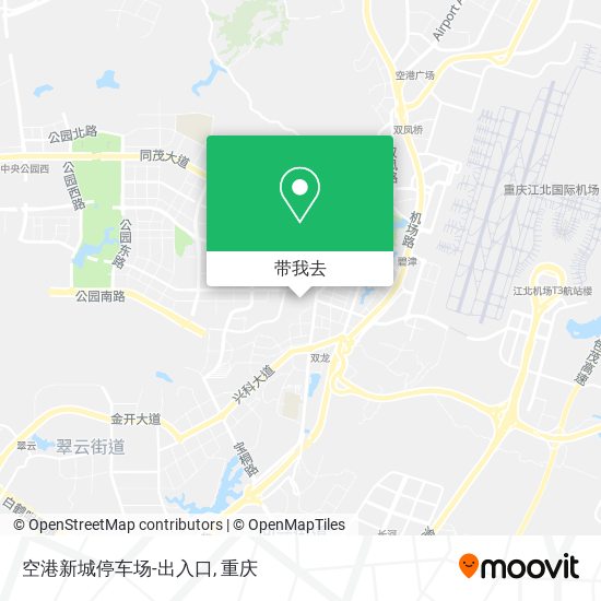 空港新城停车场-出入口地图
