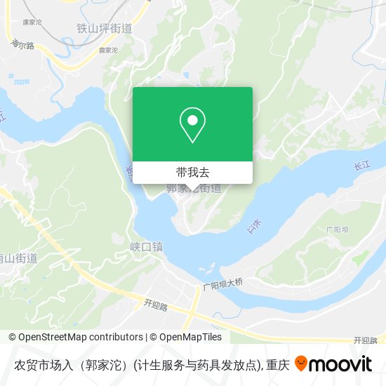 农贸市场入（郭家沱）(计生服务与药具发放点)地图