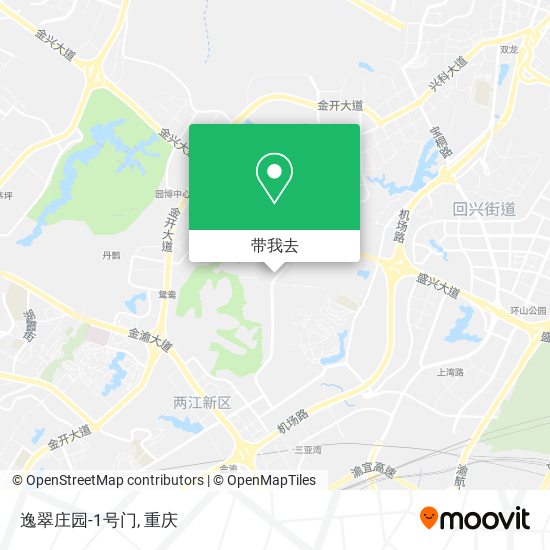 逸翠庄园-1号门地图