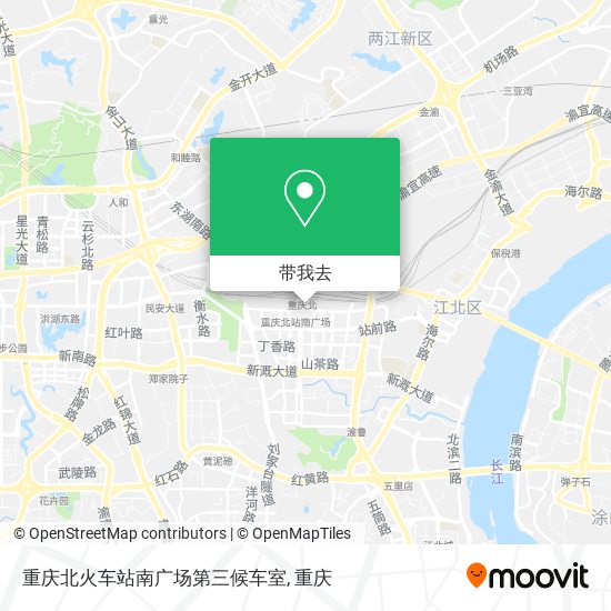 重庆北火车站南广场第三候车室地图