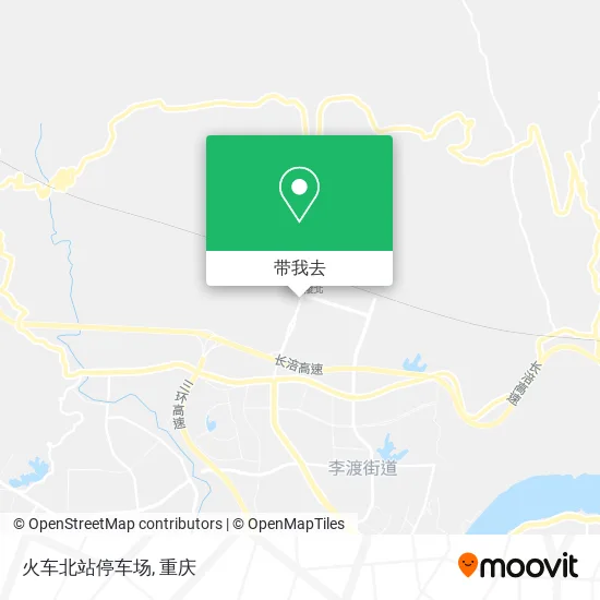 火车北站停车场地图