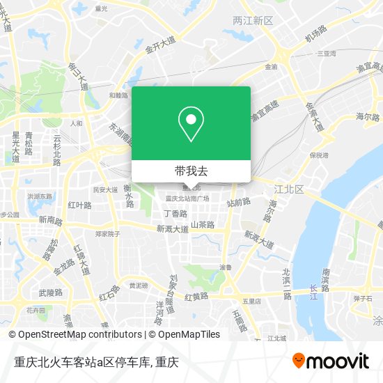 重庆北火车客站a区停车库地图
