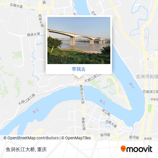 鱼洞长江大桥地图