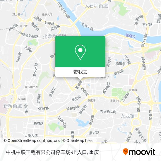 中机中联工程有限公司停车场-出入口地图