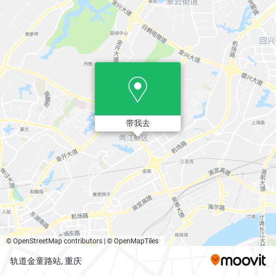 轨道金童路站地图