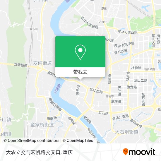 大农立交与宏帆路交叉口地图