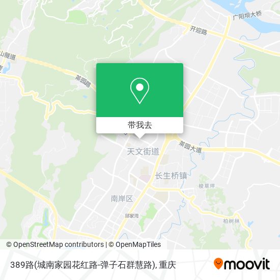 389路(城南家园花红路-弹子石群慧路)地图