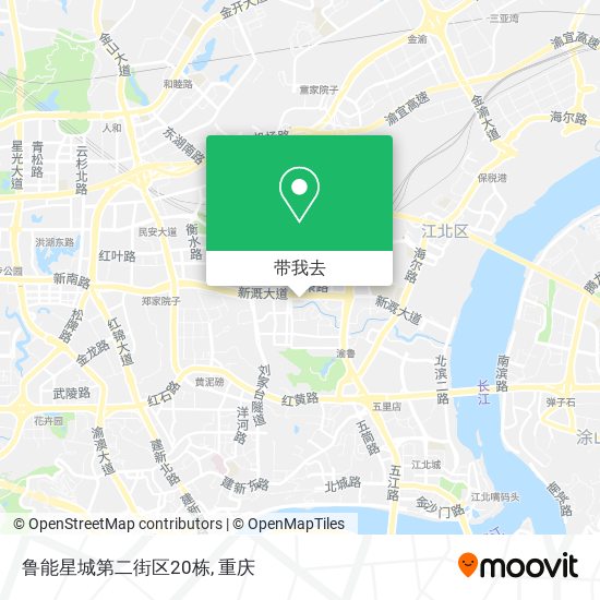 鲁能星城第二街区20栋地图
