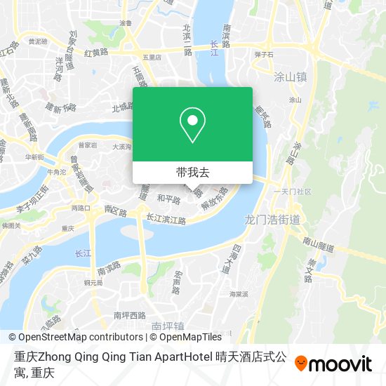 重庆Zhong Qing Qing Tian ApartHotel 晴天酒店式公寓地图