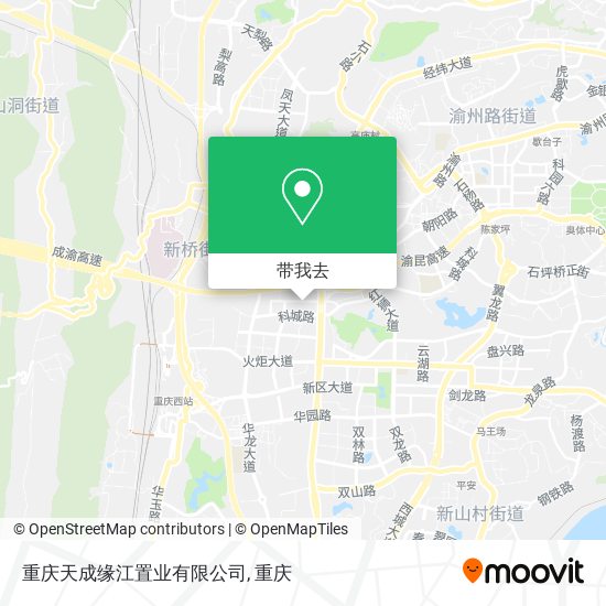 重庆天成缘江置业有限公司地图