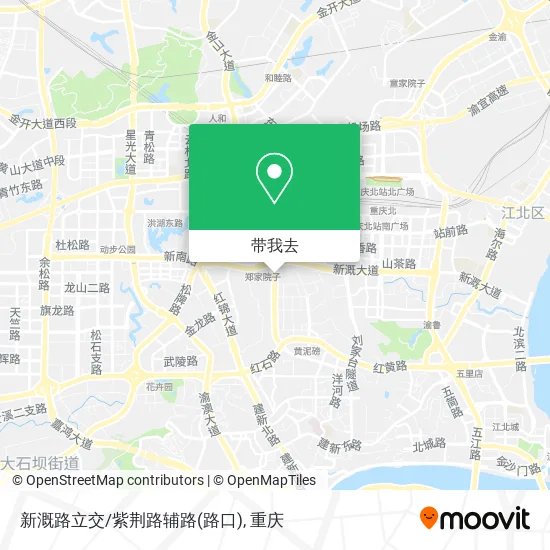 新溉路立交/紫荆路辅路(路口)地图
