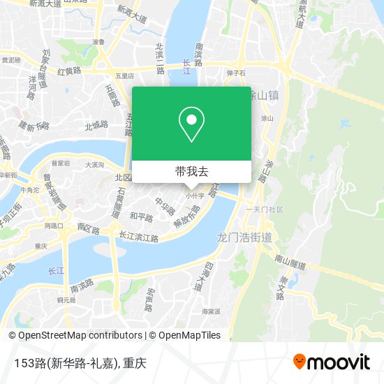 153路(新华路-礼嘉)地图