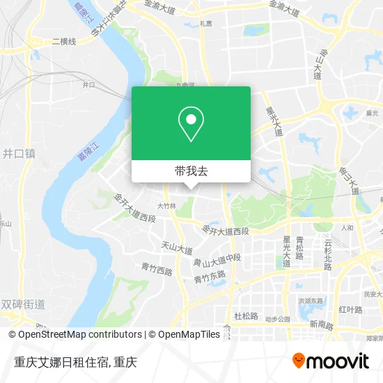 重庆艾娜日租住宿地图