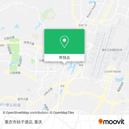 重庆市桔子酒店地图