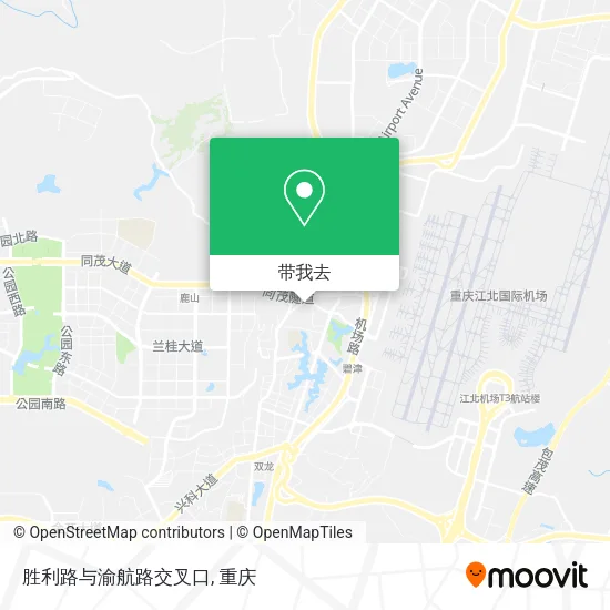 胜利路与渝航路交叉口地图