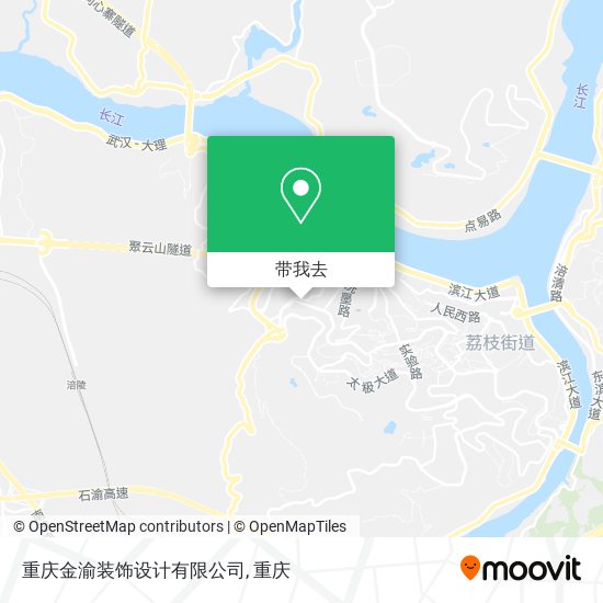 重庆金渝装饰设计有限公司地图