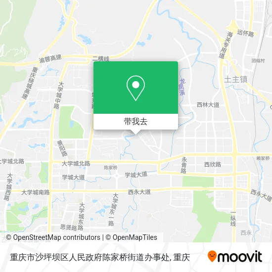 重庆市沙坪坝区人民政府陈家桥街道办事处地图