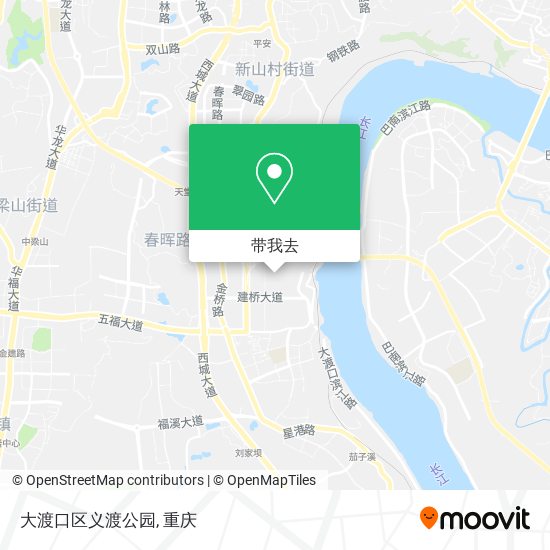 大渡口区义渡公园地图