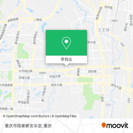 重庆市陈家桥安乐堂地图