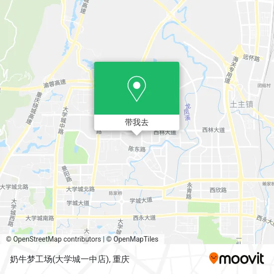 奶牛梦工场(大学城一中店)地图