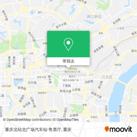 重庆北站北广场汽车站-售票厅地图