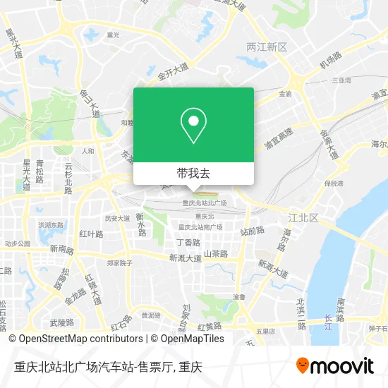 重庆北站北广场汽车站-售票厅地图