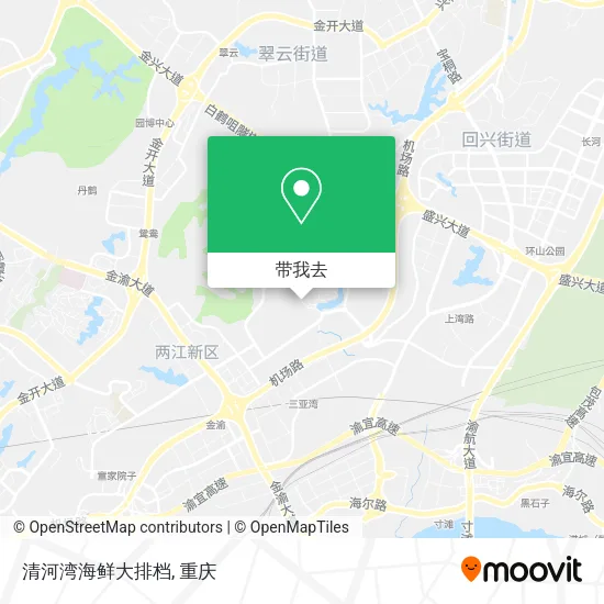 清河湾海鲜大排档地图