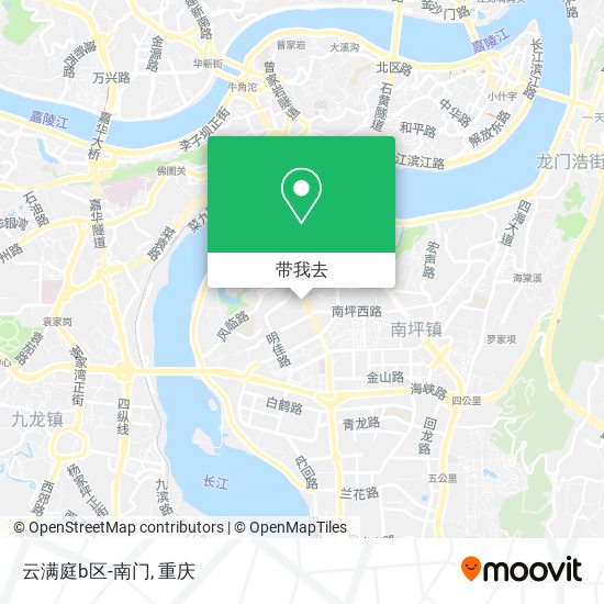 云满庭b区-南门地图