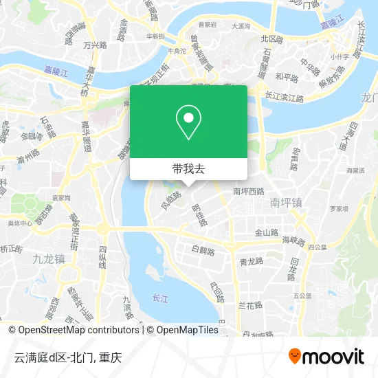 云满庭d区-北门地图