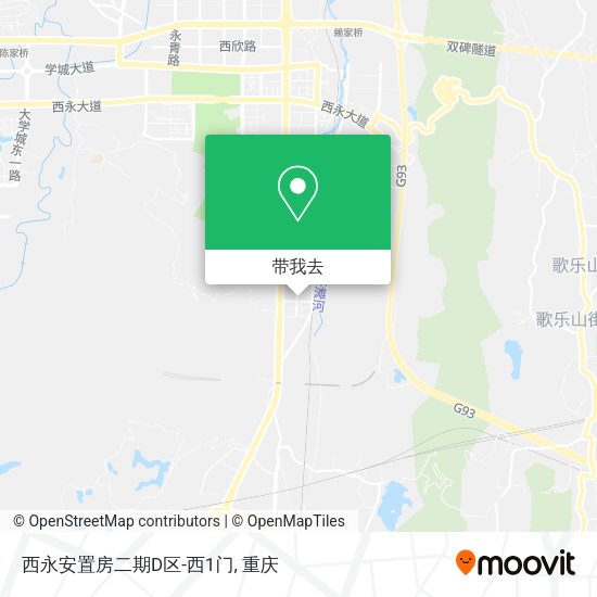 西永安置房二期D区-西1门地图