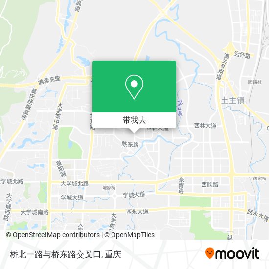 桥北一路与桥东路交叉口地图