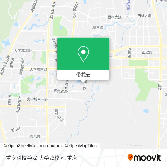 重庆科技学院•大学城校区地图