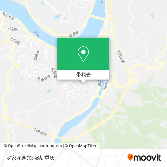 罗家花园加油站地图