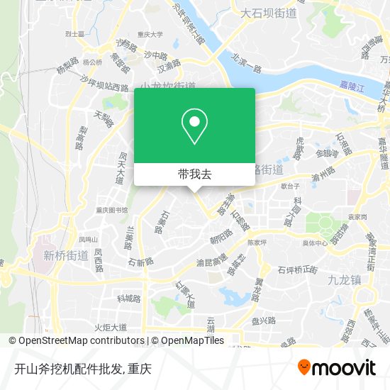 开山斧挖机配件批发地图