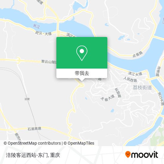 涪陵客运西站-东门地图