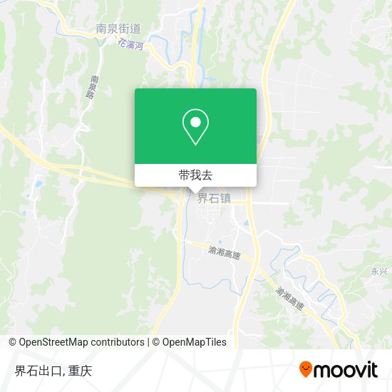 界石出口地图
