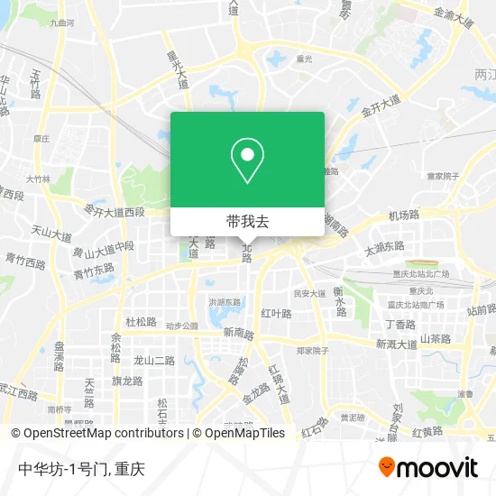 中华坊-1号门地图