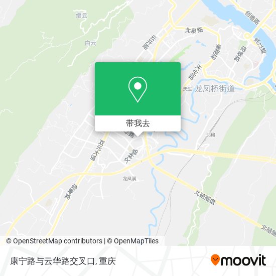 康宁路与云华路交叉口地图